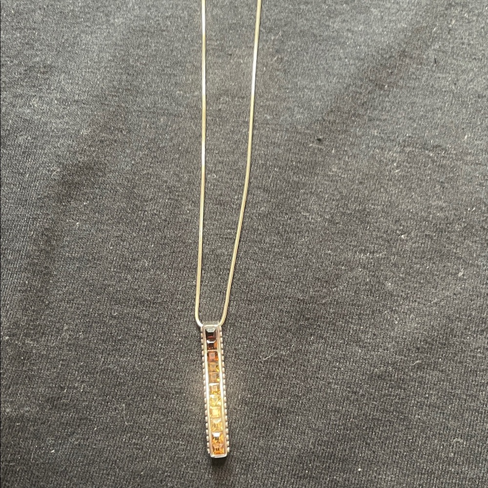 Brighton Silver Bar Necklace